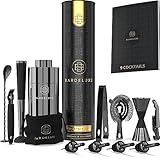 BarDeluxe® Cocktail Set 12-teilig, Barkeeper Set, Cocktail Mixer Set | 750ml...