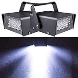 2Packung 32Led Stroboskop Disco Licht, Stroboskop Blitzer Disco Blitzlicht für Party,...