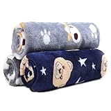 Demigeat Hundedecke Katzendecken Waschbar und Flauschig, 3 Pack Weiche Warme Fleece...