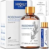 HIQILI 100ml Rosmarinöl Haare, 100% Rein & Natürliches Ätherisches Rosmarin Öl,...