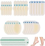 Blasenpflaster,45 Stück Hydrogel Pflaster Set,Selbstklebend Blasenpflaster Ferse...