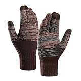 ZHIYU Winter Handschuhe Damen Winter Thermo Touchscreen Anti-Rutsch Winterhandschuhe für...