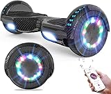 GeekMe Hoverboards 6.5”Zweimotoren 2-Rad-Hoverboards Hoverboards mit LED-Leuchten...