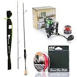 Zite Fishing Forellen-Angel-Set | Trout-Spoon-Rute 190 cm | Ultra-Light-Rolle 1000 3+1BB |...