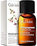 Gya Labs Ätherisches Wintergrünöl (10 ml) – Erfrischender, frischer und holziger Duft