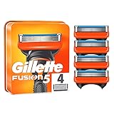 Gillette Fusion 5 Rasierklingen, 4 Ersatzklingen für Nassrasierer Herren mit 5-fach...