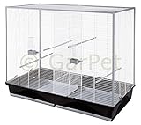 Großer Vogelkäfig Vogelvoliere Vogelhaus groß XXL 120 x 60 x 100 cm Trennwand...