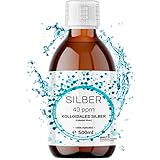 1x 500ml Kolloidales Silber (40 ppm) in Braunglasflasche | Silberwasser | Reinstwasser |...