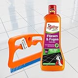 FUGINATOR® Fugenbürste, Reinigungsbürste und Poliboy Fliesen- und Fugenreiniger 500 ml