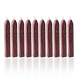10 Stück Weinrot Siegelwachs Dichtungs Wachs Versiegelung Sticks mit Docht für Retro...