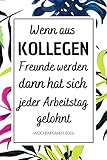 Wenn aus Kollegen: Terminplaner Kalender A5 2021 Wochenplaner , 1 Woche auf 2 Seiten ,...