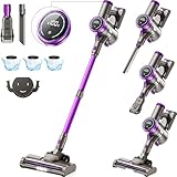 Suafsu Akku Staubsauger Kabellos 45000Pa 550W Akkusauger - Bis zu 65 Min Laufzeit mit LED...