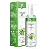 Aloe Vera Gel 100% Pur - für Gesicht Haare Körper - Natürliche, Beruhigende und...