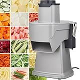 Elektrischer Gemüseschneider & -hobel, 4-in-1-Gemüsemaschine zum Würfeln, Raspeln,...