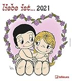 liebe ist… 2021 - Wand-Kalender - 30x34 - Illustrationen - Paar