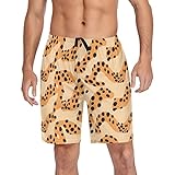 Wudan Gelbe Leopardenhaut Punkte Herren Pyjamahose Lounge kurze Hose Pyjamahose mit...