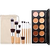 Contouring Palette, MKNZOME 0 Farben Concealer Palette mit Make Up Pinselsets Color...