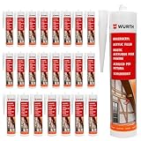 Würth - Maleracryl in weiß überstreichbar für innen & außen, 310ml Acryldichtstoff...