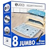 Vakuumbeutel für Kleidung 8 Jumbo（100×70 cm） Vakuumierbeutel Aufbewahrungsbeutel mit...