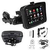 JAMCHE 4,3/5' Tragbare GPS-Navigation Motorrad Outdoor Carplay Android Auto Stereo,...