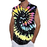 Bedrucktes Tanktop für Herren im Sommer-Freizeit-Stil mit Wrinkle-Waschung Shirt...