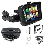 JAMCHE 4,3/5' Touch IPX7 Wasserdichter Motorrad-Spezialnavigator Tragbare GPS-Navigation,...
