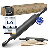 ALTLIEBENEU® Teigroller (inkl. 3 Rezepte) Nudelholz Silikon ermöglicht einfaches Teig...