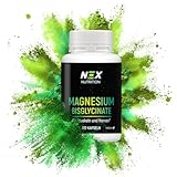 NEX Magnesium Bisglycinat hochdosiert 300mg | vegan & ohne Zusatzstoffe | besonders gut...