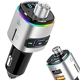 MMOBIEL Bluetooth FM Transmitter Auto - Zigarettenanzünder Bluetooth Transmitter Auto...