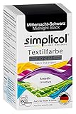 simplicol Textilfarbe expert Mitternacht-Schwarz 1718: Farbe für kreatives, einfaches...