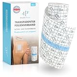 Health Press® Transparenter Folienverband - Duschpflaster Rolle (15cm x 10m) - Pflaster...