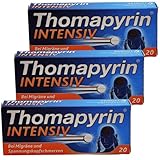 Thomapyrin INTENSIV Sparset 3x 20ST. I bei stärkeren Kopfschmerzen und Migräne I mit...