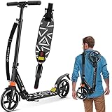 KESSER® Cityroller Scooter 205mm Räder PU Big Wheel - Pro-S Tretroller mit Doppel...