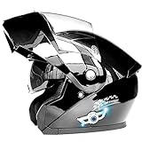 Klapphelm Bluetooth Motorradhelm,Unisex Erwachsene Cool Rider Equipment Four Seasons...