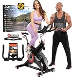 Miweba Sports Profi Indoor Cycling Bike MS500 | 25 Kg Schwungmasse - Traglast 150 Kg -...