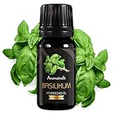 Aromaholik Basilikumöl BIO 100% naturrein – Ätherische Öle für Diffuser & Aroma...