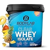 Bodylab24 Clear Whey Isolate 1200g Ananas-Mango, Eiweiß-Shake aus 96% hochwertigem...