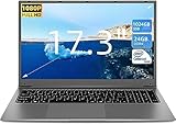 SGIN 17 Zoll Laptop Windows 11 Home, 24 GB RAM 1024 GB SSD ROM Laptop (TF 512 GB), Celeron...