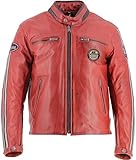 Helstons Ace 10 Jahre Motorradjacke aus Leder, rot, L