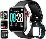 Smartwatch mit Anruffunktion, 1.75' Zoll SmartWatch Armbanduhr mit Sprachassistent...