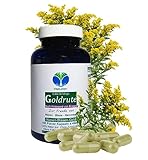 Echte GOLDRUTE Solidago 180 KRÄUTER Kapseln [OHNE ZUSATZSTOFFE] zur FREUDE von NIEREN -...