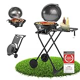 TZS First Austria 2in1 Elektrogrill – extrem stabiler & klappbarer Elektrogrill für...