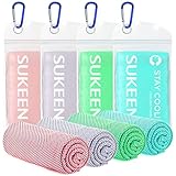 Sukeen Kühlendes Handtuch, 4er Set Kühlhandtuch Cool Towel, Gym Handtuch, Eishandtuch...