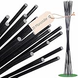 ORANGE DEAL 20 sehr stabile Pflanzstäbe, Stäbe für Pflanzen, 1m x 7mm schwarz,...