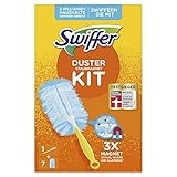 Swiffer Staubmagnet, Staubwedel ideal gegen Staub, Tierhaare & Allergene, Handgriff + 7...