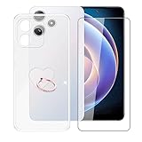 AQGG Hülle + Displayschutzfolien für Xiaomi Redmi 12 5G (6.79') Cover +Handy Ring Halter...