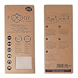 FOOGY Antibeschlagtuch Brillenputztuch aus Microfaser grau, Antibeschlag Anti Fog Tuch...