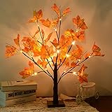 S-Union LED Baum Lichter,Lichterbaum mit 24 LED-Weihnachtslichter, Bonsai Tischlampe,...