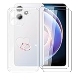 AQGG Hülle + 2 Displayschutzfolien für Xiaomi Redmi 12 5G (6.79') Cover +Handy Ring...