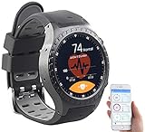 Newgen Medicals Smartwatch GPS Bluetooth: GPS-Handy-Uhr & Smartwatch für iOS & Android,...